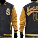 ALPHA PHI ALPHA Black Gold fleece Jacket Alpha Phi Alpha Baseball Jacket S-4X