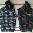 Army Green Camouflage down vest Sleeveless Camouflage Vest Casual jacket M-2X