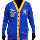 Sigma Gamma Rho Long sleeve cardigan sweater Blue Gold Cardigan Sweater S-3X