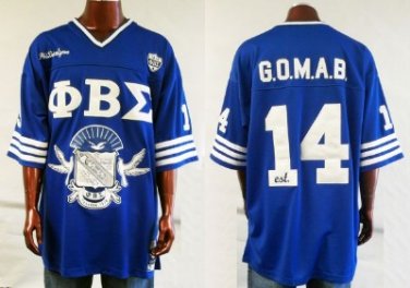 Phi Beta Sigma Blue Football Jersey S,M,XL