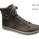 Brown High Top Boots Mens high top casual sneaker shoe boot by D.ALDO 8.5-13