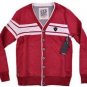 Cardigan Sweater Tripple Five Soul 555 Burgundy cardigan sweater M-2X