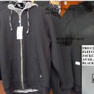 Black Gray Zipper Hood Fleece Pile Jacket  PRO CLUB Fleece Pile JacketS-7X #2