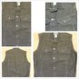 Gray sleeveless denim vest Sleeveless Denim Jean Vest jacket L-3X