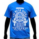 PHI BETA SIGMA BLUE SHORT SLEEVE T-SHIRT Phi Beta Sigma Centennial Tee M-4X