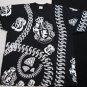 Black short sleeve Diamond chain link money sign T shirt Royalty Kings Tee XL-4X