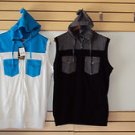 Black Gray sleeveless hoodie vest sweater Sleeveless Casual Vest jacket top M-2