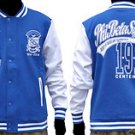 PHI BETA SIGMA Blue White fleece Jacket Phi Beta Sigma Baseball JACKET S-4X NWT