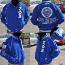 Zeta Phi Beta Blue Long sleeve Jacket S-3X Twill Jacket