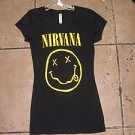 Womens Black short sleeve Nirvana short sleeve T SHIRT Nirvana T shirt S-XL NWOT