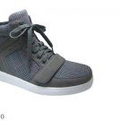 Mens gray High Top Boots Mens plaid high top sneaker boot by D.ALDO 8.5-13 Strap