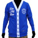 ZETA PHI BETA Blue Long Sleeve Cardigan sweater S-3X NW