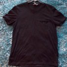 BLACK SHORT SLEEVE V-NECK T SHIRT SIGNIFY FITTED V NECK CASUAL T SHIRT