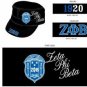 ZETA PHI BETA CAP HAT ZETA PHI BETA BLACK HAT CADET HAT