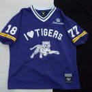 Female Football jersey JSU JACKSON STATE  purple short sleeve football jersey L