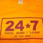 Los Angeles Laker's 2007 All-star Kobe Lamar T shirt Vingtage L.A. Laker T shirt