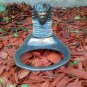 VINTAGE ART DECO EGYPTIAN PHARAOH METAL ASHTRAY HOLDER Egypt ash tray desk mount