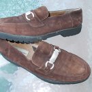 STACEY ADAMS Brown Slip on Dress Shoe Brown Suede leather Slip on dress shoe 11
