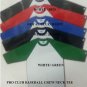 PRO CLUB White Navy Blue Long sleeve baseball T shirt  BASEBALL TEE  S-2X