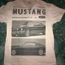 Ford Mustang White short sleeve V neck T Shirt 1965 Ford Fastback Cammer.02 M-2X