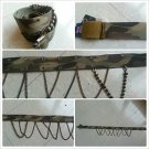 Olive Green cargo twill belt  Women's Camouflage cotton twill fashion belt S-L