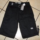 Mens black cargo shorts by PRO CLUB black cargo skater shorts W 30-64