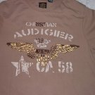 Brown short sleeve t shirt by Christian Audigier brown short sleeve tee shirt