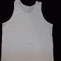 WHITE TANK TOP T-SHIRT LIGHT WEIGHT COTTON TANK TOP T-SHIRT SINGLE TANK TOP M L