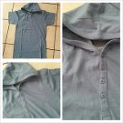 Blue hoodie Jacket  Men's short sleeve Blue short sleeve hoody shirt top M-2XL