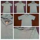 Olive Green hoodie Jacket  Men's short sleeve army green hoodie shirt top M-2XL