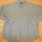 Ralph Lauren Mint Green long sleeve button up shirt stripe dress Shirt 2XL
