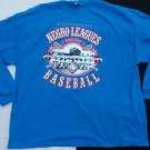 Negro League Baseball T Shirt Blue long sleeve Negro League Baseball T shirt 4X