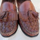 COLE HAAN BROWN LEATHER TASSELED LOAFERS Slip on dress shoe 10US   10 D / KR 10