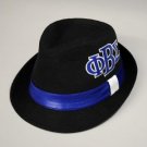 Phi Beta Sigma black blue Cap Hat Fedora  NWT