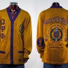 Q Psi Phi Gold Long Sleeve Cardigan sweater S-5XL
