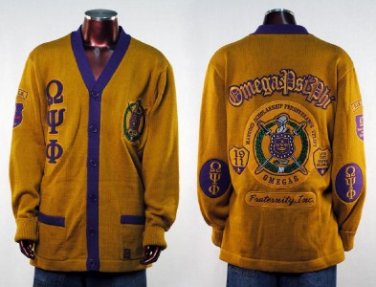 Q Psi Phi Gold Long Sleeve Cardigan sweater S-5XL