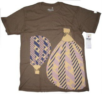 Mens blue brown  short sleeve T shirt  by HOT AIR M-2XL