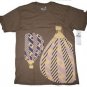 Mens blue brown short sleeve T shirt by HOT AIR M-2XL