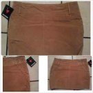 JOE BOXER Camel Leather Mini Skirt Juniors leather mini skirt SZ 9 NWT