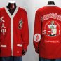 Kappa Alpha Psi Red Long Sleeve Cardigan sweater S-5XL