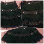 Womens Green polyester ruffle Skirt Women's stitched dress casual skirt size M