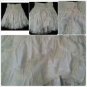 Womens White polyester Lace Skirt Women's tier lace dress casual skirt size L