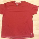 Starter Red  short sleeve V-Neck T shirt Men's soft cotton V neck T shirt 1PC 2X