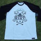 DNINE RESERVE Black short sleeve cheetah sleeve T shirt  D9RESERVE T- Shirt  XL