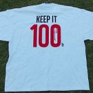 FILTHY DRIPPED  white short sleeve T shirt  KEEP IT 100 Short sleeve TEE 2-3X