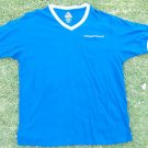 Royal Blue short sleeve pocket V neck T-Shirt short sleeve cotton V-Neck  XL