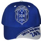 ZETA PHI BETA BASEBALL CAP BLUE WHITE ZETA PHI BETA BASEBALL CAP