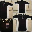 Black White polo shirt short sleeve cotton blend short sleeve polo shirt  S