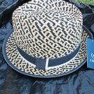 IZOD  Mens Women Unisex Straw Fedora Hat Straw Fedora Hat One size fits All