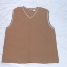 ARIZONA Mens brown sleeveless V- Neck Sweater  Brown  casual V neck sweater  L